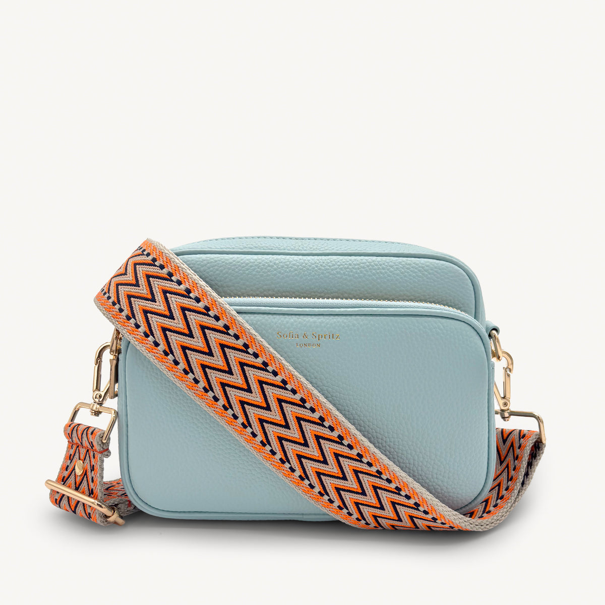 Orange, Black & Stone Aztec Strap
