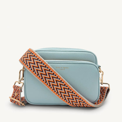 Orange, Black & Stone Aztec Strap