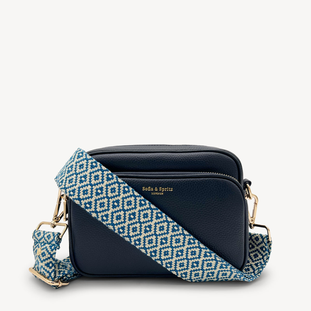 Blue & Stone Embroidered Strap