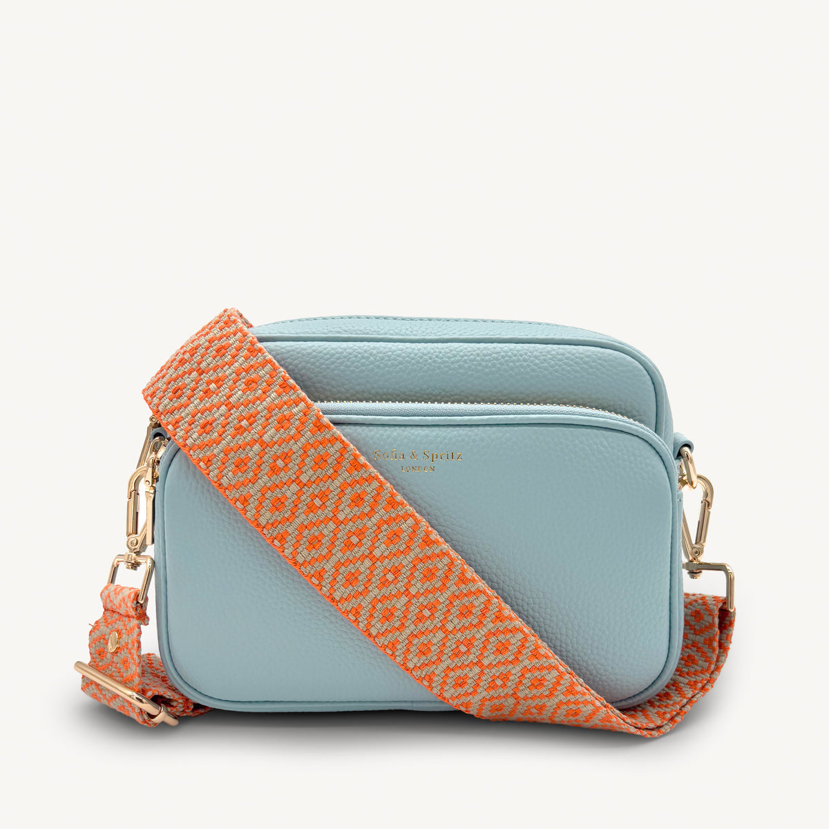 Orange & Stone Embroidered Strap
