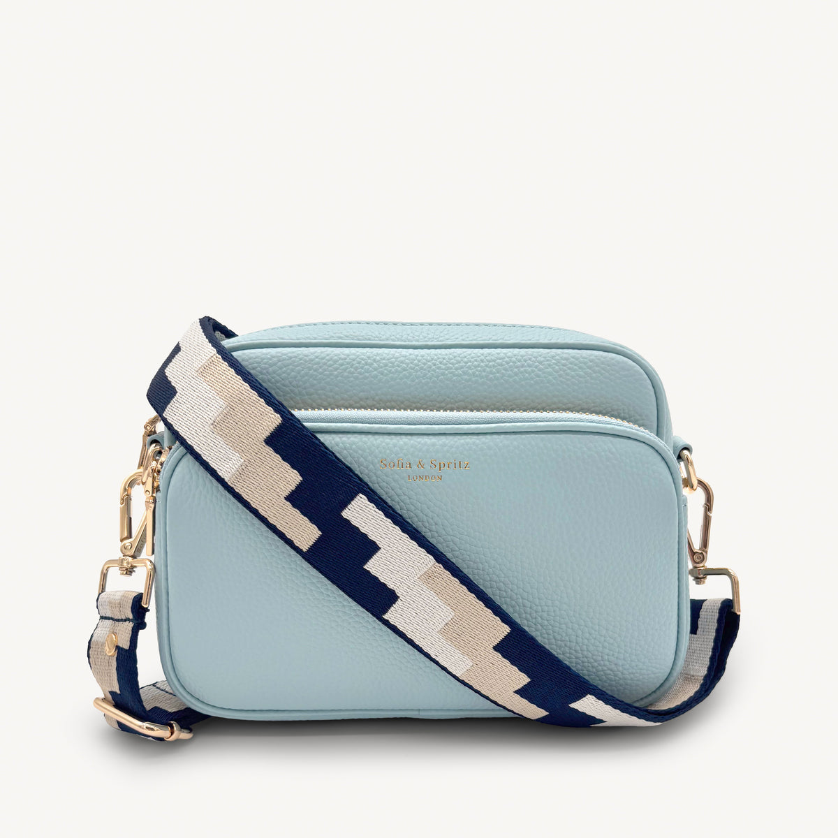 Navy, Stone & Tan Puzzle Strap