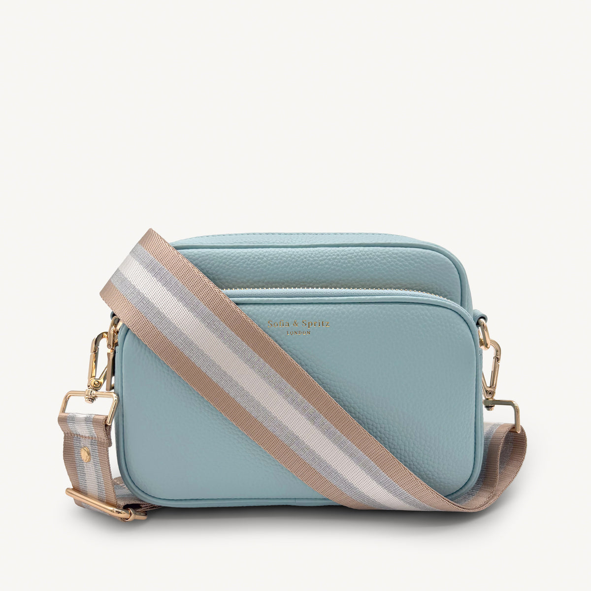 Champagne & Silver Stripe Strap