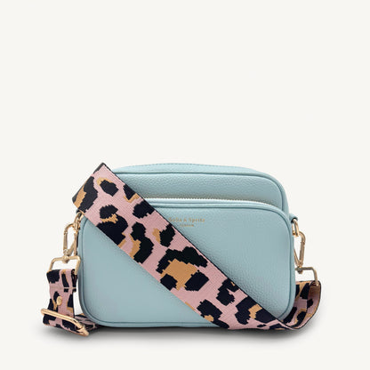Pale Pink & Gold Leopard Strap