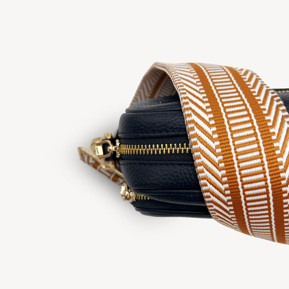 Tan & White Stripe Aztec Strap