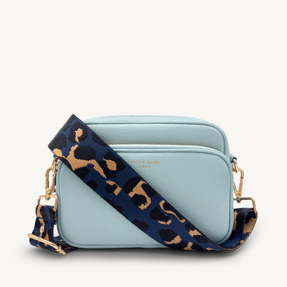 Navy & Gold Leopard Strap
