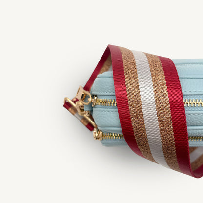 Red & Gold Glitter Stripe Strap