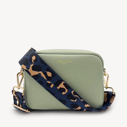 Navy & Gold Leopard Strap