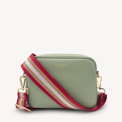 Red & Gold Glitter Stripe Strap