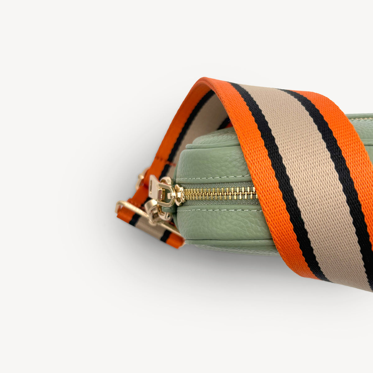 Orange, Tan & Black Stripe Strap