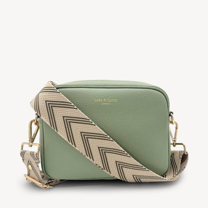 Olive Green & Stone Arrow Strap