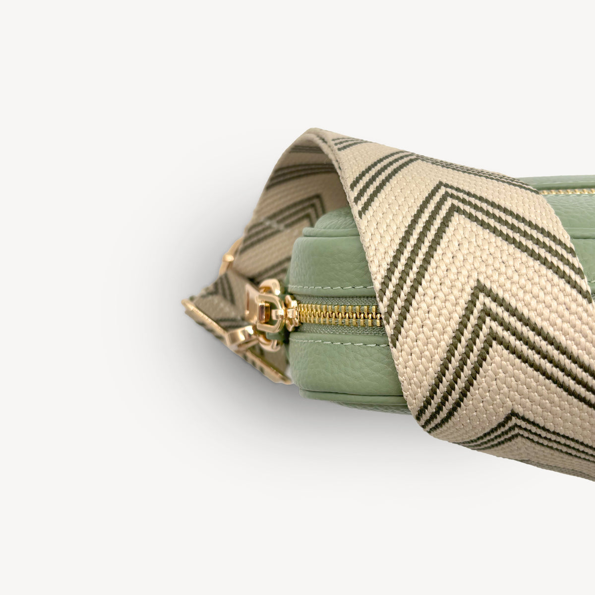 Olive Green & Stone Arrow Strap