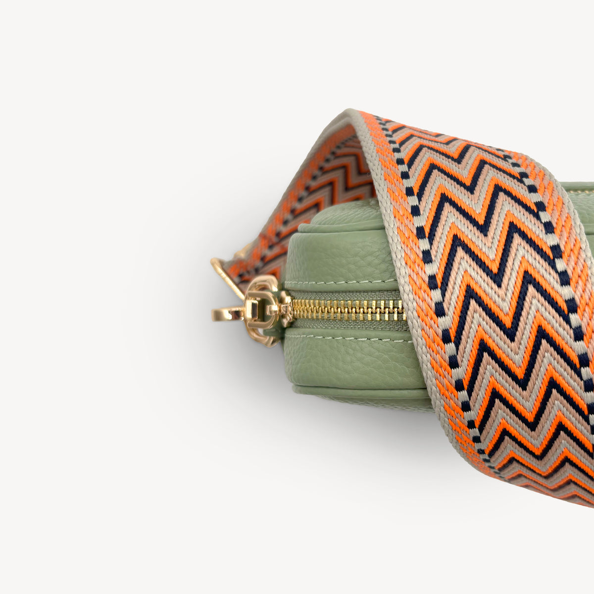 Orange, Black & Stone Aztec Strap