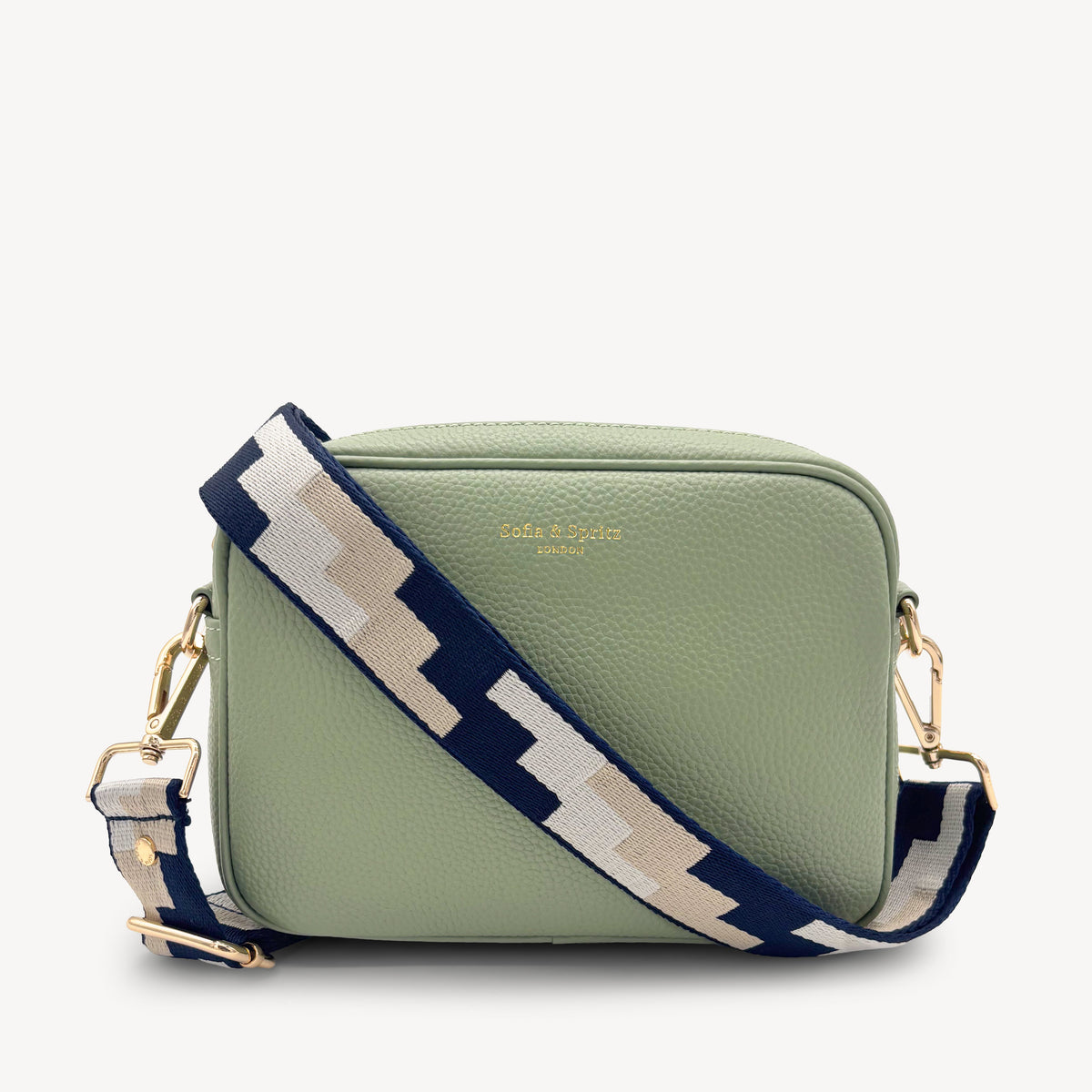 Navy, Stone & Tan Puzzle Strap