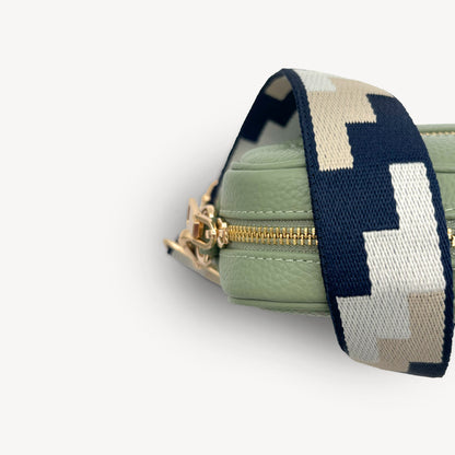 Navy, Stone & Tan Puzzle Strap