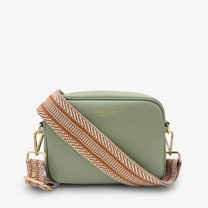 Tan & White Stripe Aztec Strap