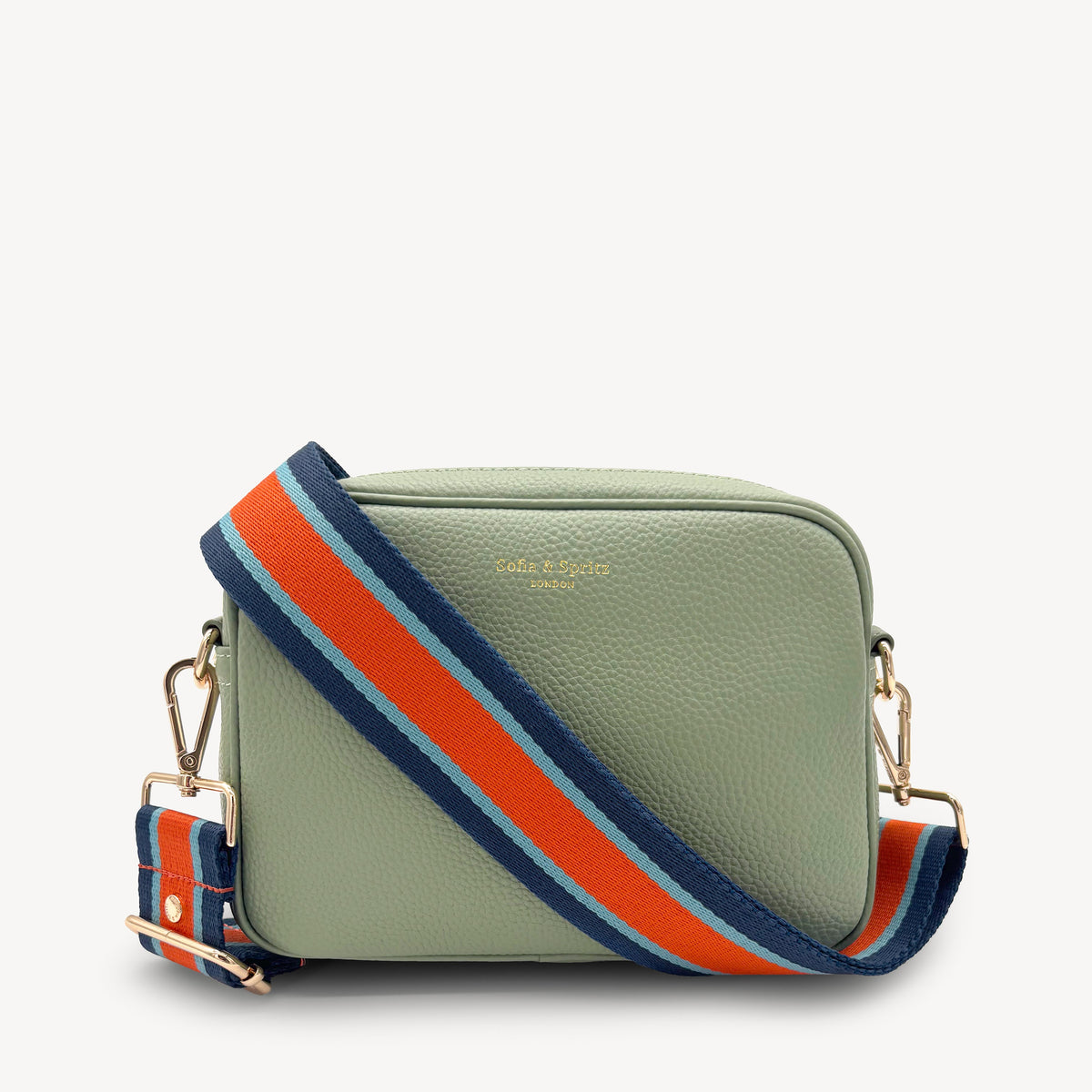 Orange & Navy Stripe Strap