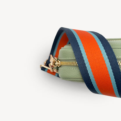 Orange & Navy Stripe Strap
