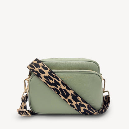Black & Beige Leopard Strap