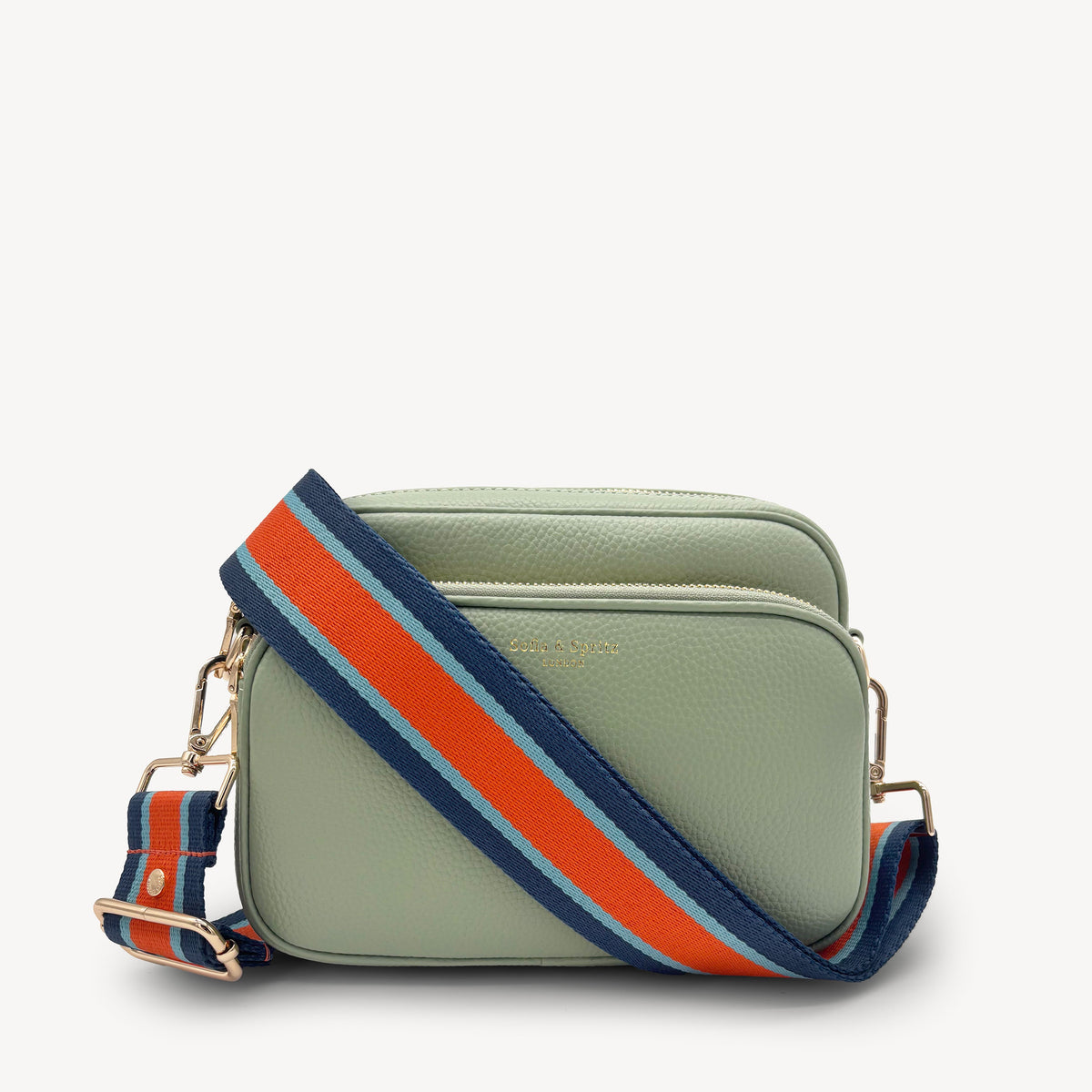 Orange & Navy Stripe Strap