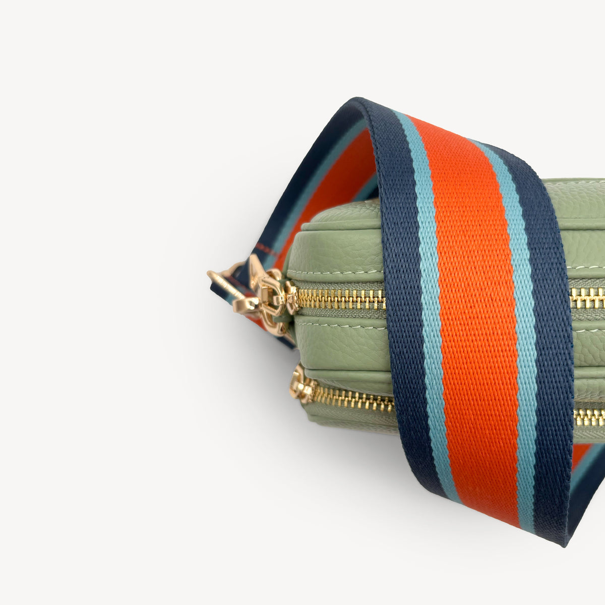 Orange & Navy Stripe Strap