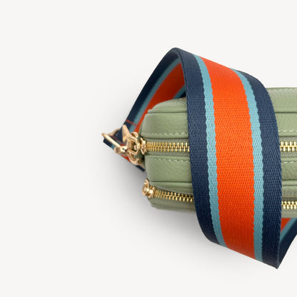 Orange & Navy Stripe Strap