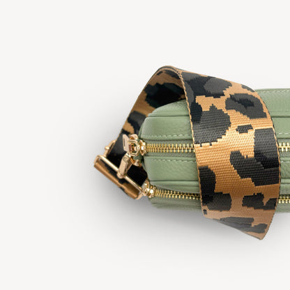 Gold & Grey Leopard Strap