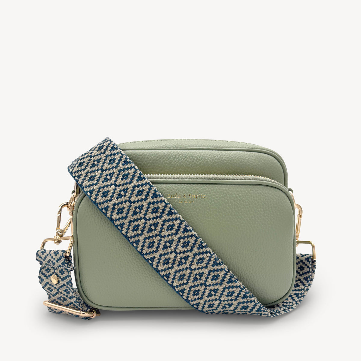 Blue & Stone Embroidered Strap