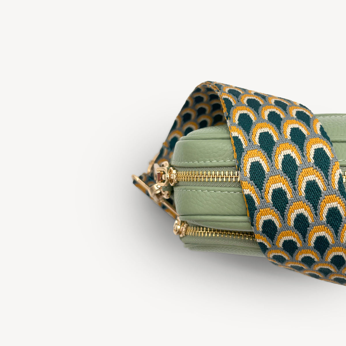 Teal Peacock Strap