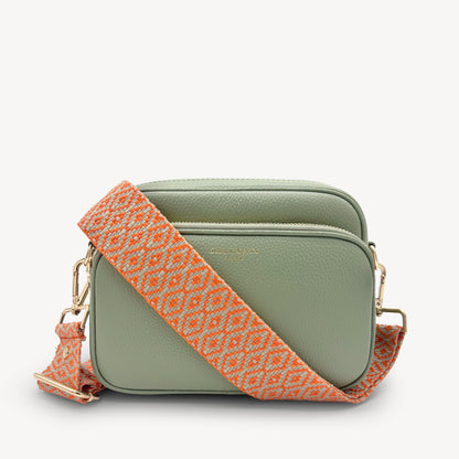 Orange & Stone Embroidered Strap