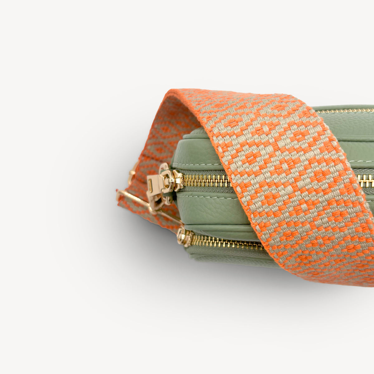 Orange & Stone Embroidered Strap