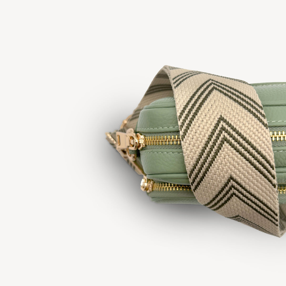 Olive Green & Stone Arrow Strap