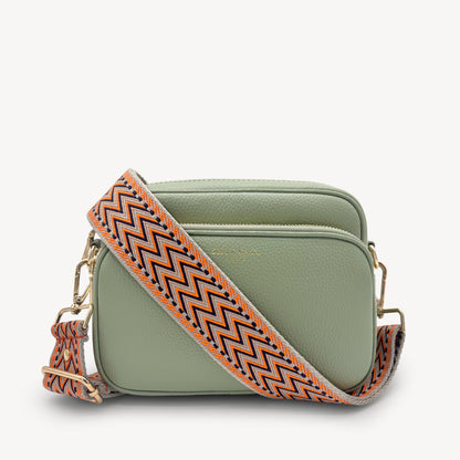 Orange, Black & Stone Aztec Strap