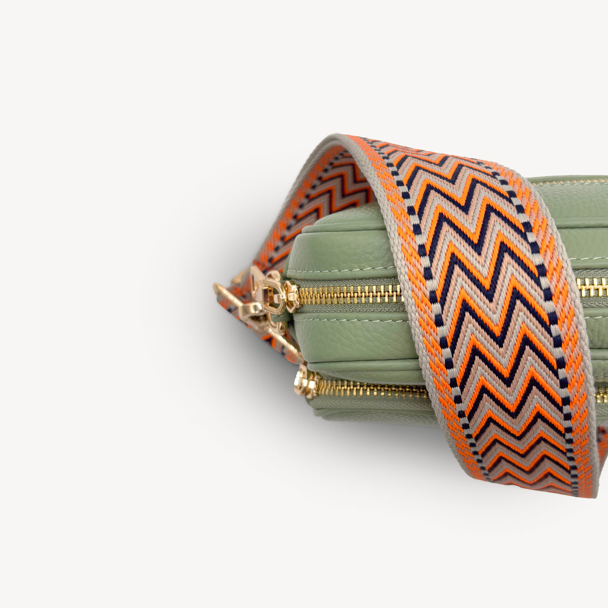 Orange, Black & Stone Aztec Strap