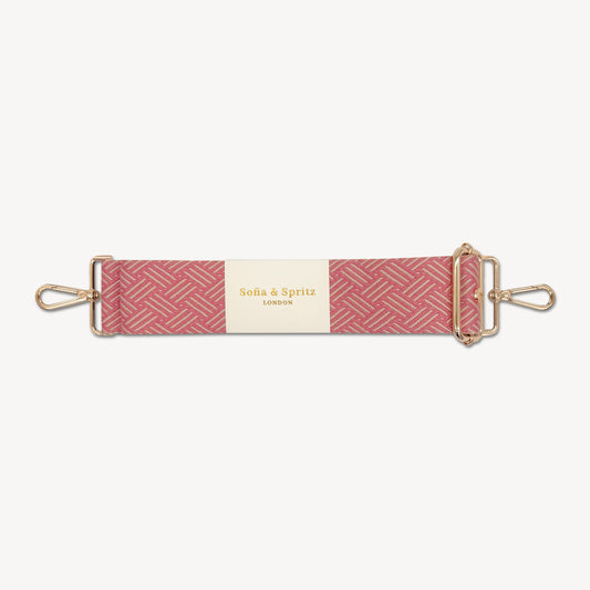 Pink & Stone Weave Strap