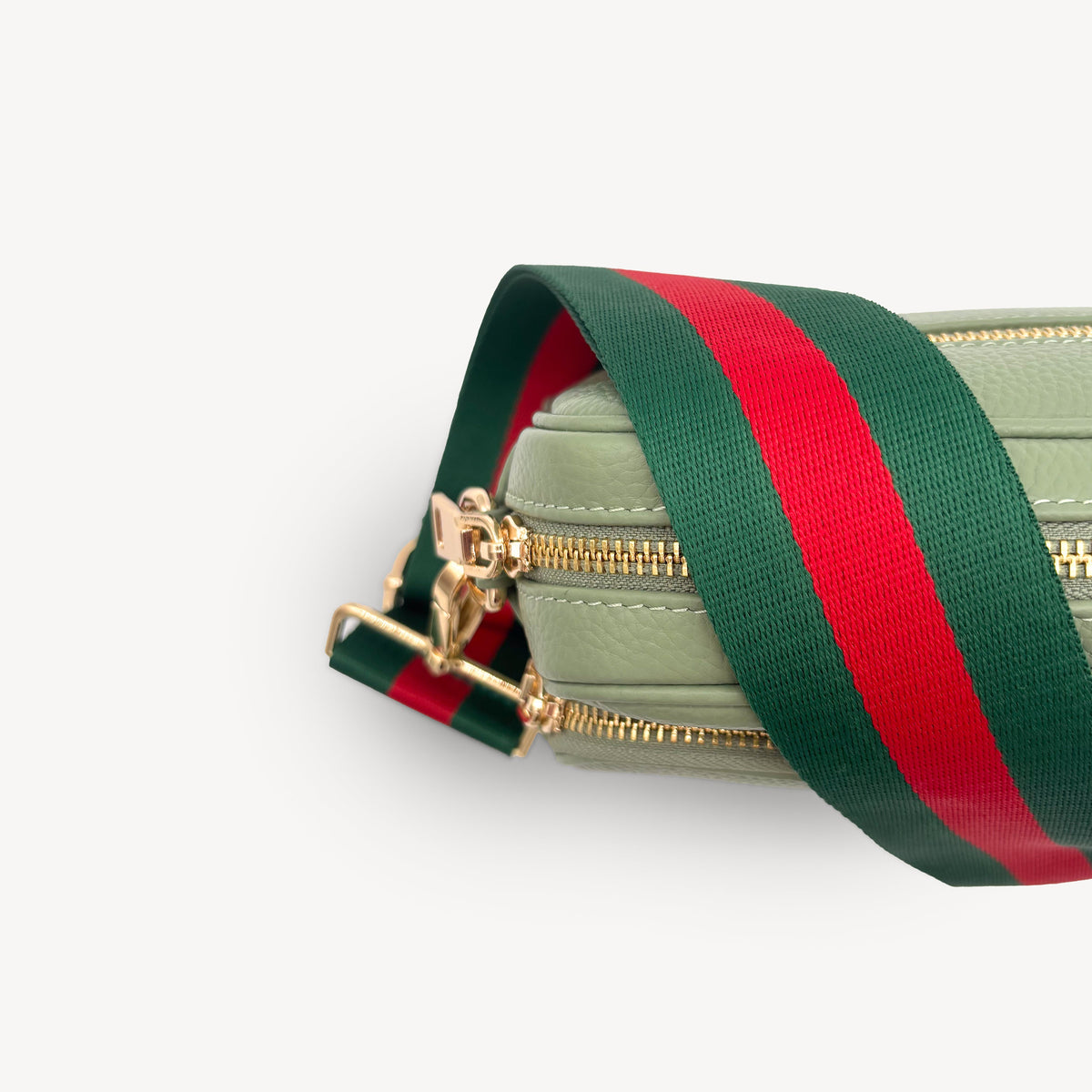 Green & Red Stripe Strap