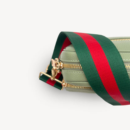 Green & Red Stripe Strap