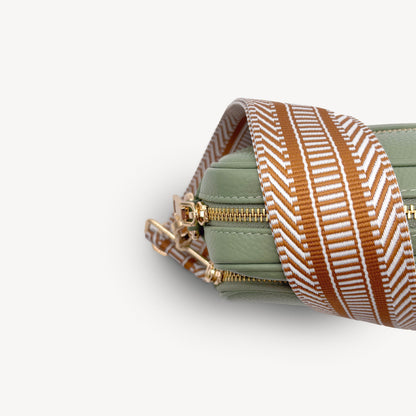 Tan & White Stripe Aztec Strap