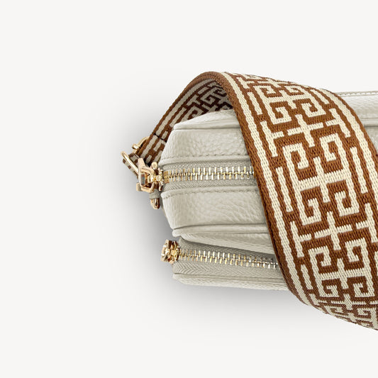 Tan & Stone Greek Strap