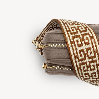 Tan & Stone Greek Strap