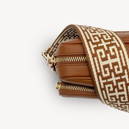 Tan & Stone Greek Strap