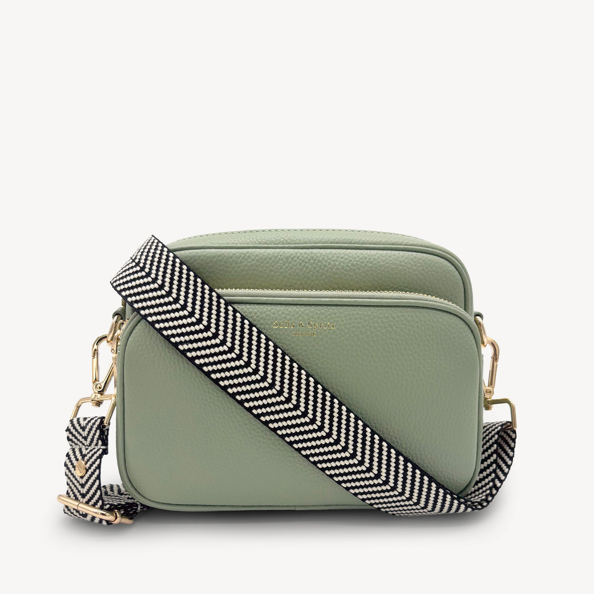 Black & White Chevron Strap