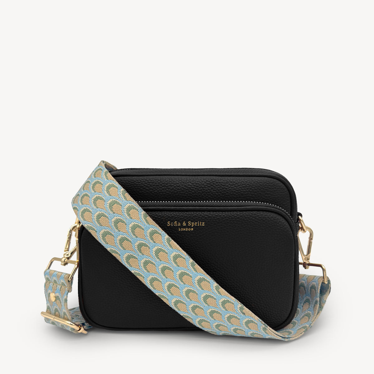 Sky Blue & Stone Peacock Strap