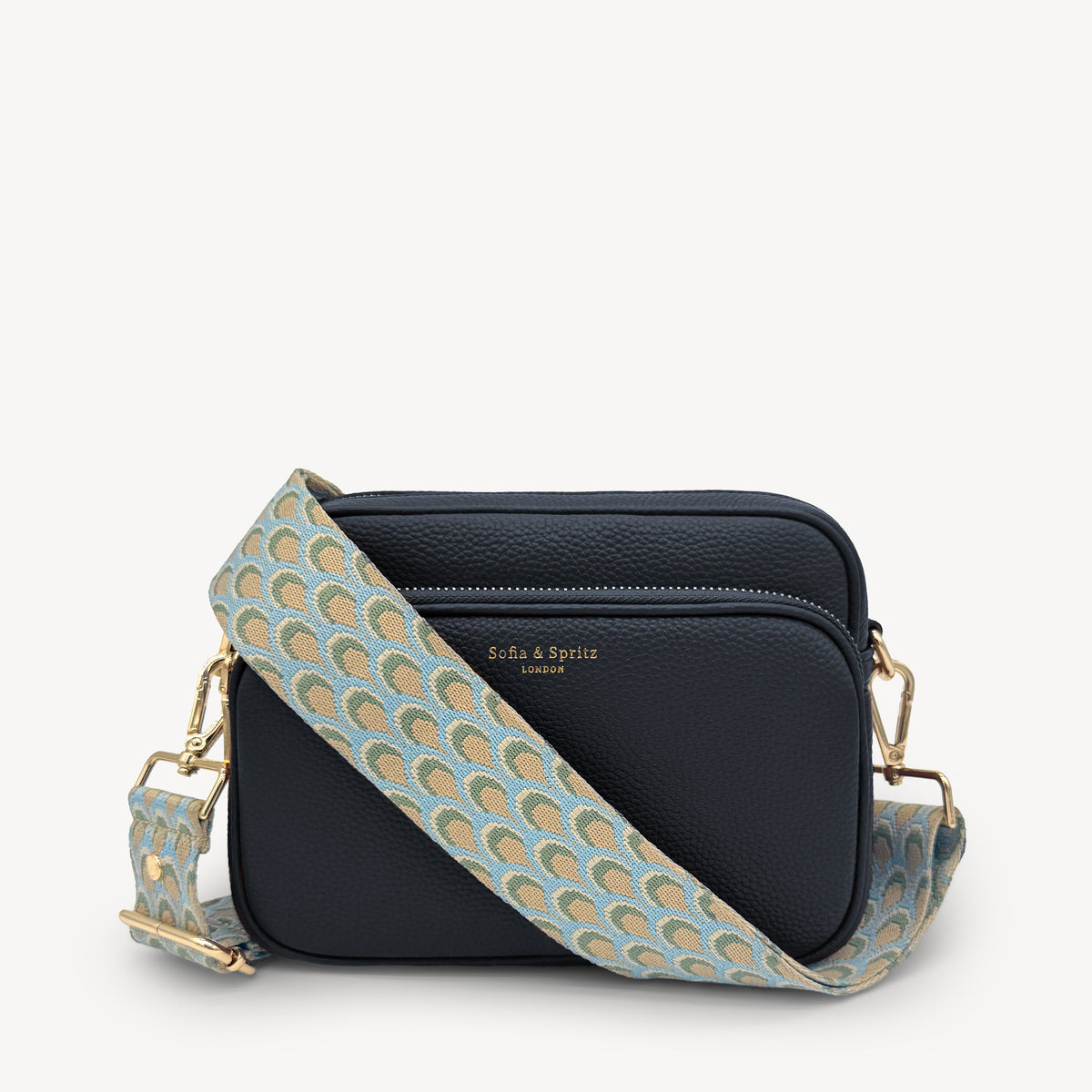 Sky Blue & Stone Peacock Strap