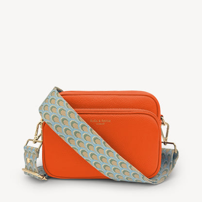Sky Blue & Stone Peacock Strap