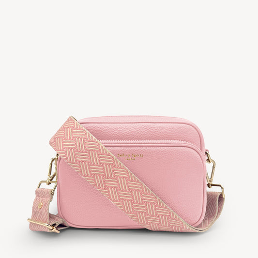 Pink & Stone Weave Strap