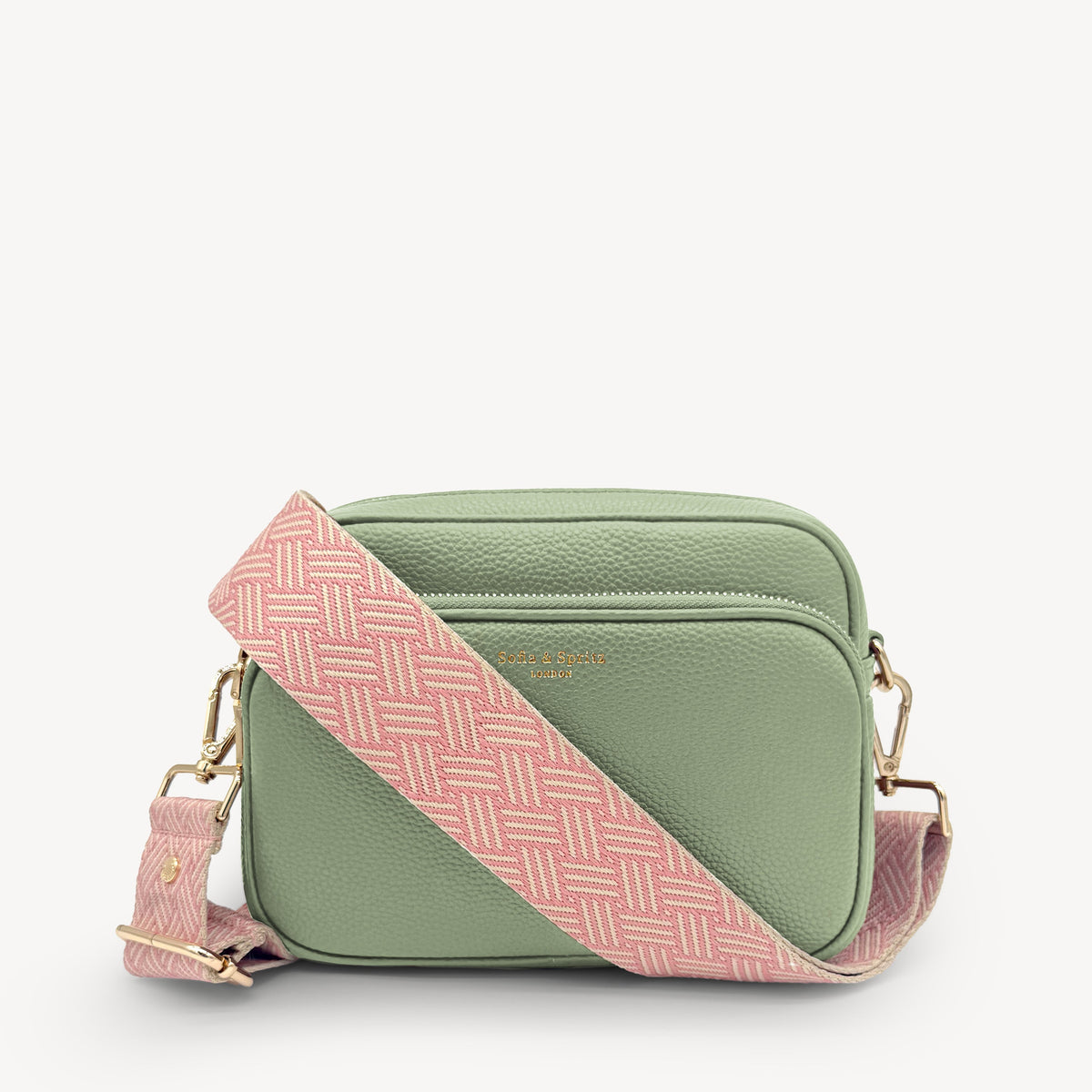 Pink & Stone Weave Strap