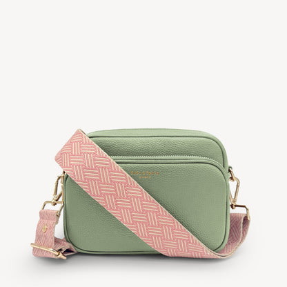 Pink & Stone Weave Strap