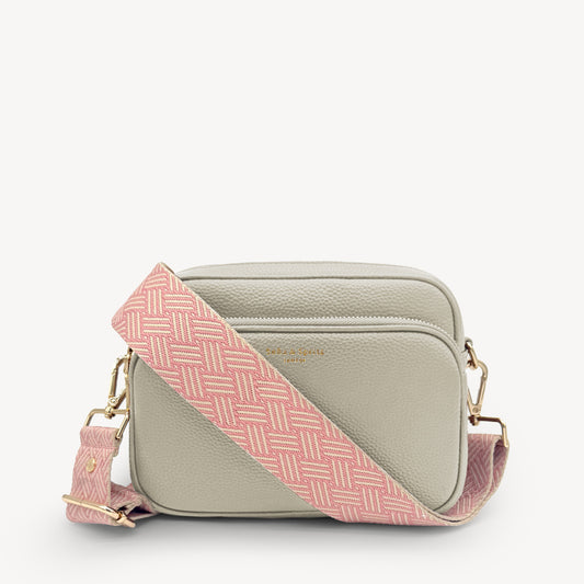 Pink & Stone Weave Strap