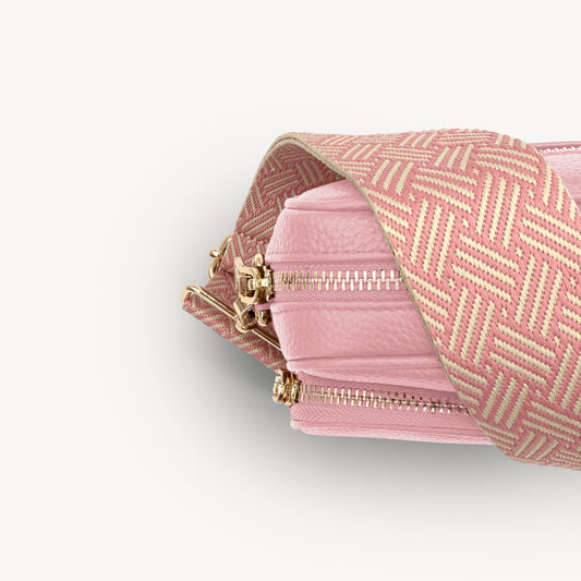 Pink & Stone Weave Strap