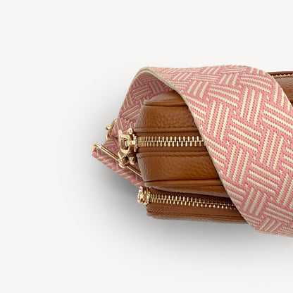 Pink & Stone Weave Strap